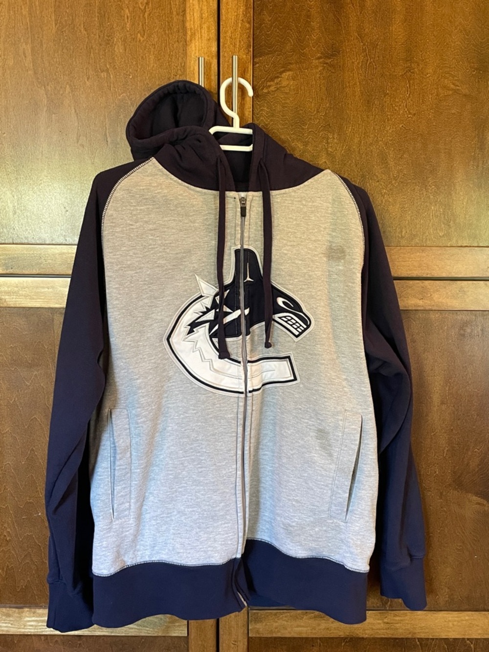 Canucks NHL Two-Tone Zip Hoodie